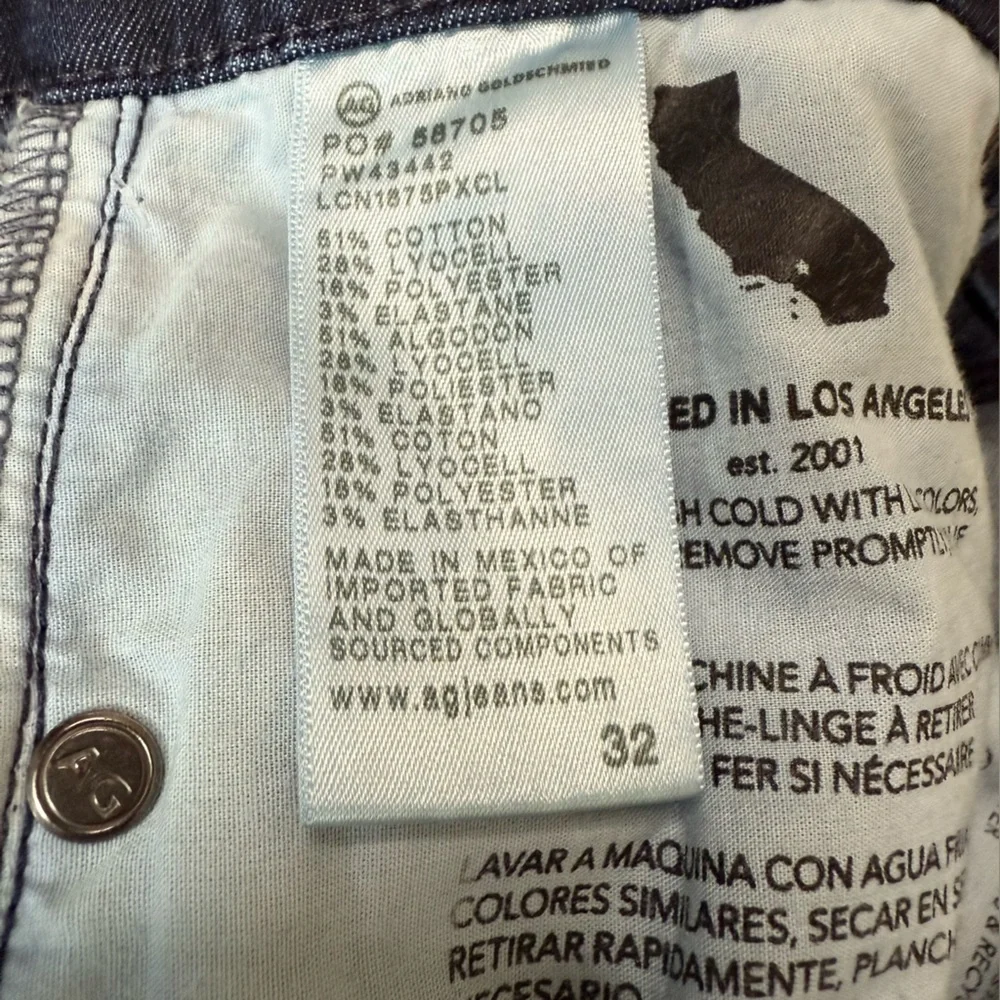 AG Adriano Goldschmied Women’s Mari High Rise Slim Straight Leg Jeans-Sz 32, NWT